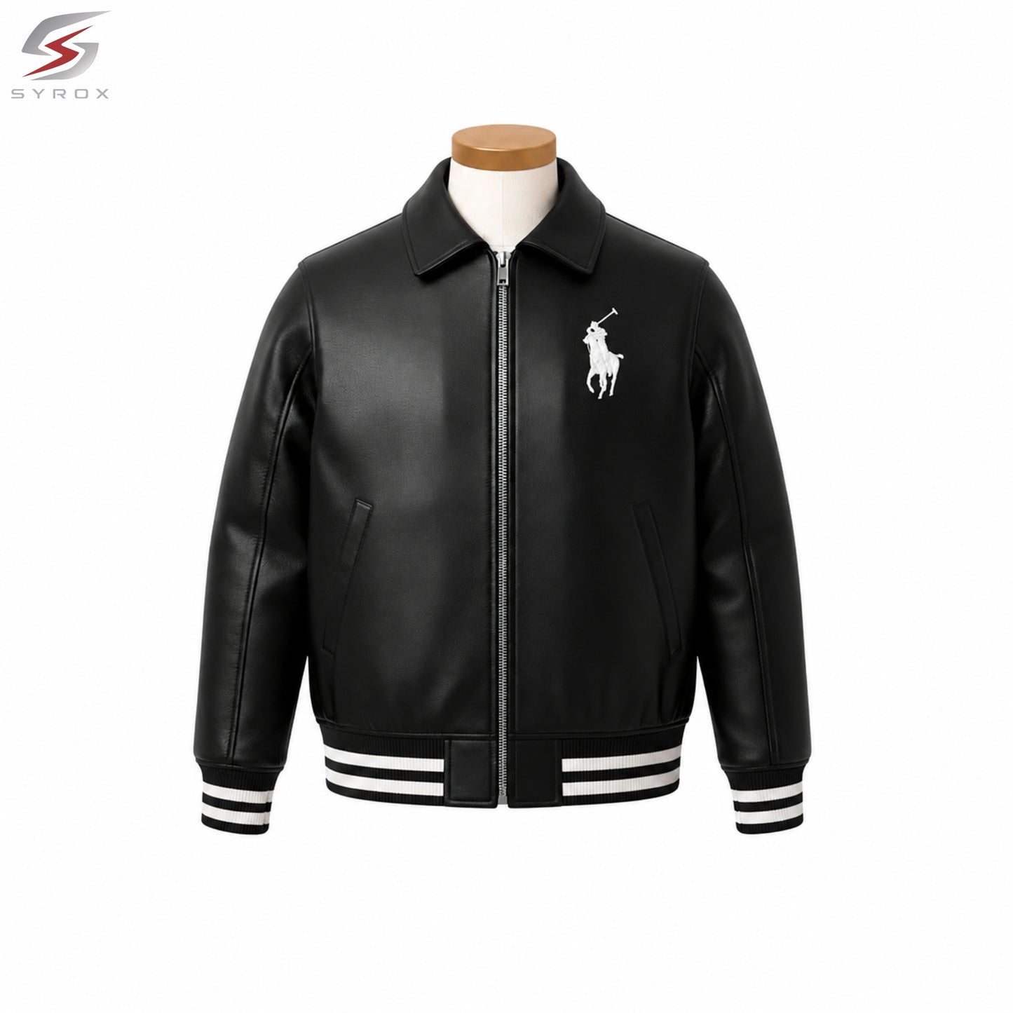 Custom Varsity Bomber Jacket – Personalized Logo, Name & Design Faux Leather Jacket