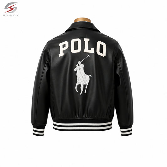 Custom Varsity Bomber Jacket – Personalized Logo, Name & Design Faux Leather Jacket