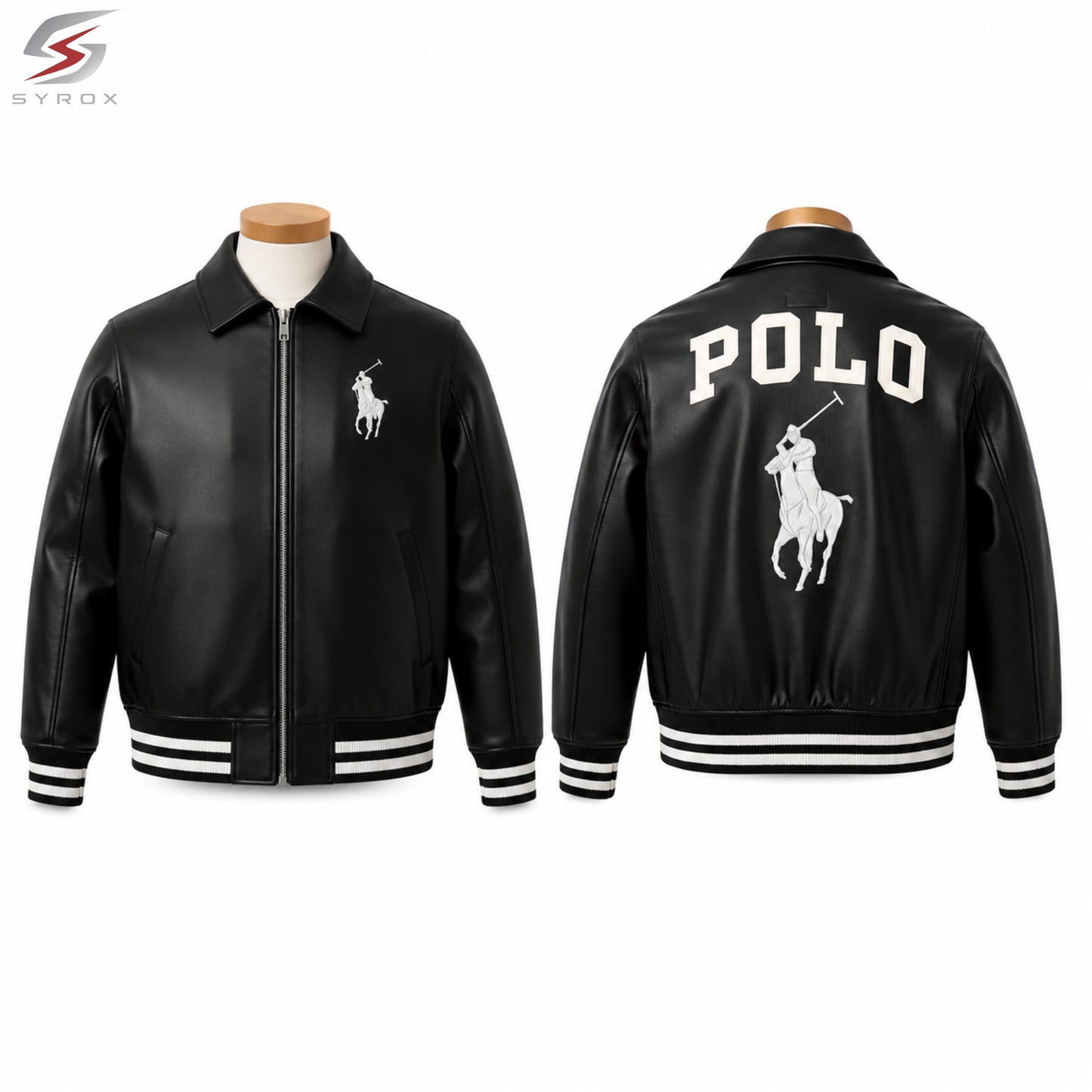 Custom Varsity Bomber Jacket – Personalized Logo, Name & Design Faux Leather Jacket