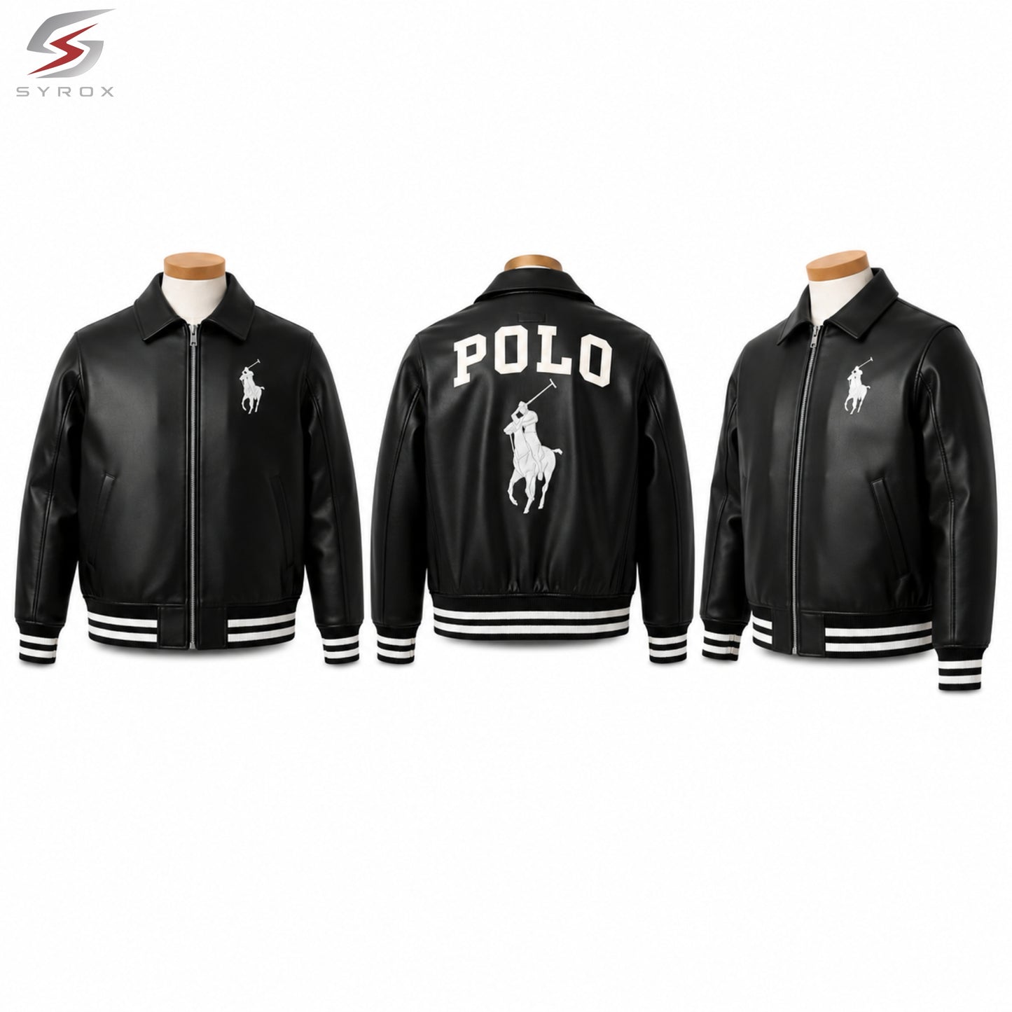 Custom Varsity Bomber Jacket – Personalized Logo, Name & Design Faux Leather Jacket